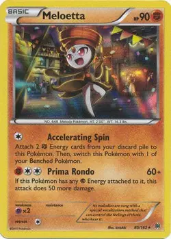 Meloetta 85/162 Holo Rare - Pokemon XY Break Through Card - Image 1