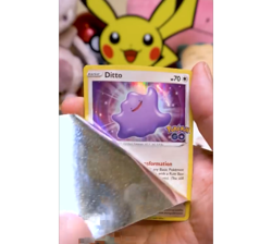 Ditto Bidoof REVERSE HOLO PEEL card 059/078 Sword & Shield Pokemon Go 2022 TCG - Image 4