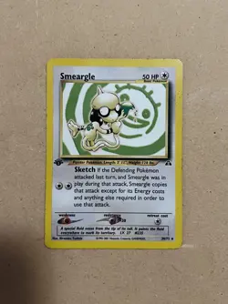 Smeargle - 1st edition Non holo Rare - 30/75 Neo Discovery Set Pokemon Card - Image 2