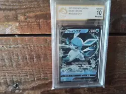 Pokemon Cards promo Holo 024/069 glaceon ar sr ex graded slab card gold art b39 - Image 1