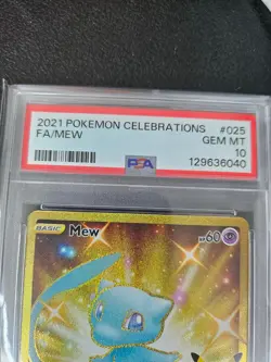 Pokemon Celebrations 2021 FA/MEW PSA 10 Gem MT Card 025/025 - Image 3