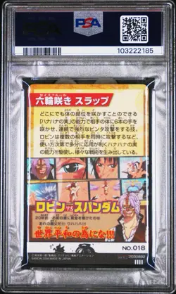 PSA 10 ONE PIECE NICO ROBIN GRAND LOG #18 VINTAGE JAPANESE TCG CCG CARDDASS CARD - Image 2