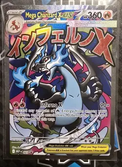 Pokemon TCG Mega Charizard X Ex MEP 023, Phantasmal Flames UPC promo NEAR MINT - Image 1