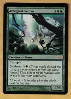 FNM Foil Promo - Arrogant Wurm (English, 2006, Promotional) - Image 1