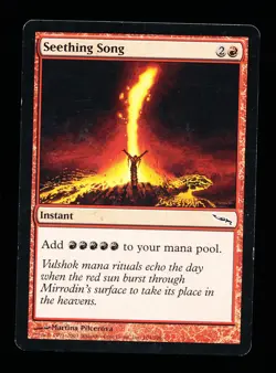 * * 1x Seething Song x1 * * Mirrodin MTG LP Lightly Played - Image 1