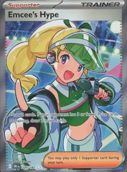 Pokemon TCG - Emcee's Hype - 220/182 - SV10: Destined Rivals (DRI) (1) - Image 1