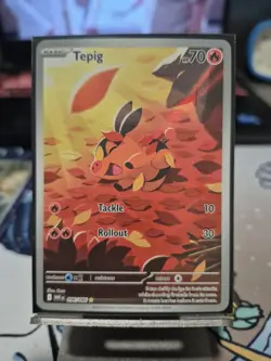 Pokemon TCG Tepig White Flare Illustration Rare Card 096/086 NM/Mint Condition - Image 1