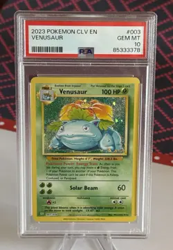 Pokemon Venusaur 003/034 CLV Classic Holo PSA 10 - Image 1