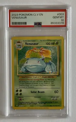 Pokemon Venusaur 003/034 CLV Classic Holo PSA 10 - Image 3