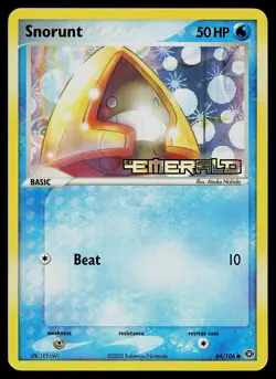 Pokemon Card - Snorunt Emerald 64/106 Common Reverse Holo Stamped - Image 1