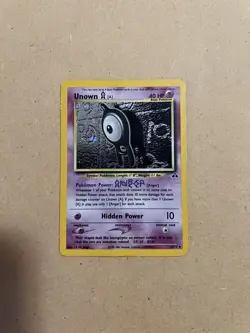Unown A (14/75) Holo Neo Discovery Pokemon Card - LP-EXC - Image 2