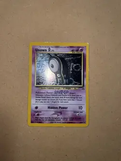 Unown A (14/75) Holo Neo Discovery Pokemon Card - LP-EXC - Image 3