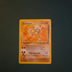 Pokemon TCG Hitmonlee Fossil 22/62 1999 Non-Holo Rare - Image 1