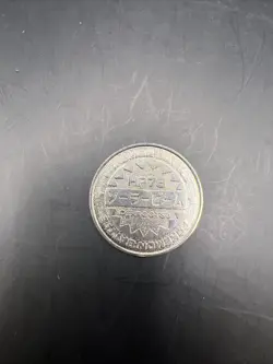 MEGANIUM Pokemon Battle Coin Silver Japanese Very Rare Nintendo Japan - Image 2