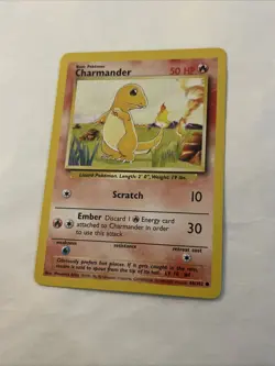Pokemon -Charmander Base Set 46/102 Unlimited Common 1999-2000 - Clean Card Vtg - Image 4