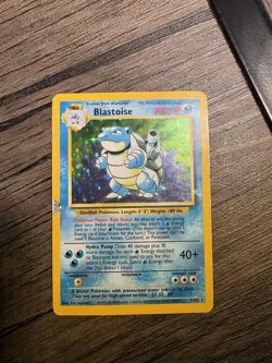 Blastoise 2/102 base set Holo Rare Card Pokemon TCG - Image 1