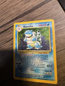 Blastoise 2/102 base set Holo Rare Card Pokemon TCG - Image 2