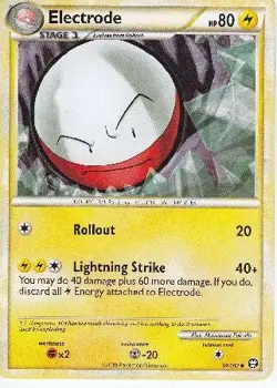 Pokemon Card HS Triumphant Electrode Uncommon 34/102 - Image 1