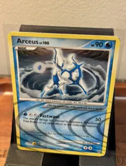 Pokemon TCG Arceus AR4 2009 Platinum Arceus SWIRL Holo Rare Card - MP - Image 3