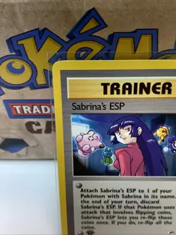 2000 Pokemon Gym Heroes 1st Edition Sabrina's ESP 117/132 NM Or Mint - Image 2