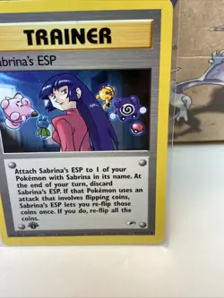 2000 Pokemon Gym Heroes 1st Edition Sabrina's ESP 117/132 NM Or Mint - Image 4