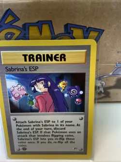 2000 Pokemon Gym Heroes 1st Edition Sabrina's ESP 117/132 NM Or Mint - Image 5