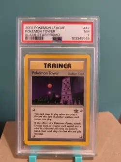 2002 Pokemon Tower #42 Black Star Promo Pokemon PSA 7 Near Mint - Image 1