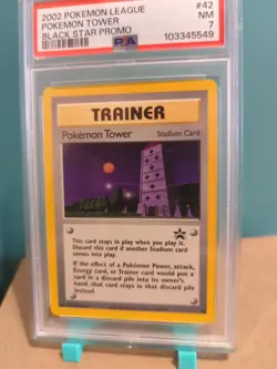 2002 Pokemon Tower #42 Black Star Promo Pokemon PSA 7 Near Mint - Image 2