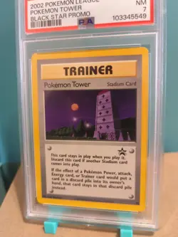 2002 Pokemon Tower #42 Black Star Promo Pokemon PSA 7 Near Mint - Image 3