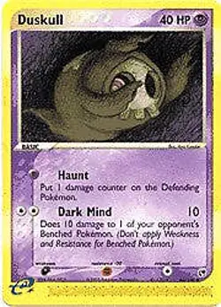 Pokemon Sandstorm Common Card - Duskull 62/100 - Image 1