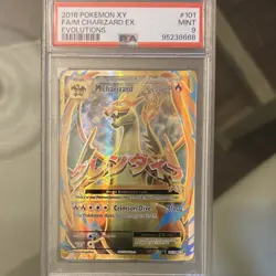 Pokemon M Charizard EX Full Art Holo Evolutions 101/108 Ultra Rare PSA 9 2016 - Image 1