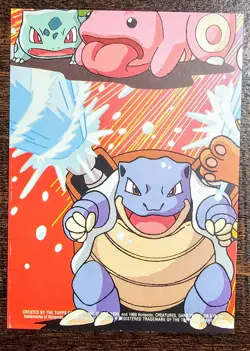 2000 Topps Pokemon TV Nidoking #34 Stick-Ons Sticker 2 of 10 Blue Logo - Image 2