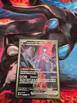 Pokemon TCG - Team Rocket's Mewtwo ex 231/182 Destined Rivals - Image 2