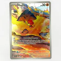 Pokemon TCG Magby 186/182 Illustration Rare - Paradox Rift - Near Mint - Image 1