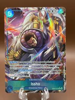 One piece TCG OP14 EB04 Issho Alt Art The Azure Sea's Seven Ship 1 Day In Hand - Image 1