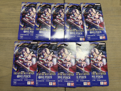 (10) One Piece OP14 THE AZURE SEA’S SEVEN Sleeved Booster Pack LOT - Image 1