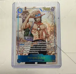 One Piece Carrying on His Will Portgas D Ace Alt Art OP13-119 SEC - Image 1