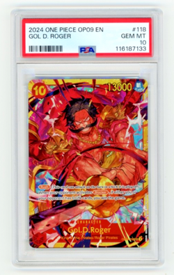 2024 ONE PIECE OP09-EMPERORS IN THE NEW WORLD #118 GOL D. ROGER PSA 10 - Image 1