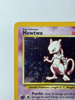Pokemon TCG Mewtwo Base Set 10/102 Holo 1999 WOTC Unlimited Rare - Image 4