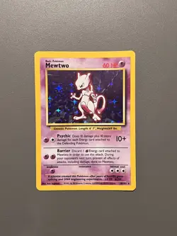 Pokemon TCG Mewtwo - 10/102 - Holo Rare - 1999-2000 Wizards Base Set - Image 1