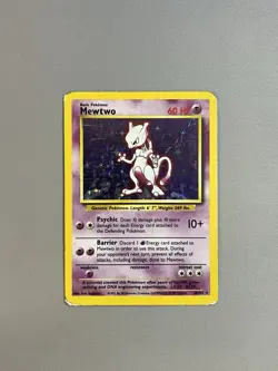 MEWTWO HOLO 10/102 1999 POKEMON TCG BASE SET WOTC WIZARDS OF THE COAST - Image 1