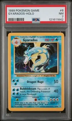 1999 POKEMON GAME 6 GYARADOS-HOLO - PSA 7 - Image 2