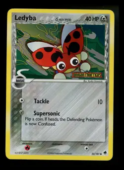 Ledyba 53/101 Delta Species EX Dragon Frontiers 2006 Reverse Holo Pokemon Card - Image 1