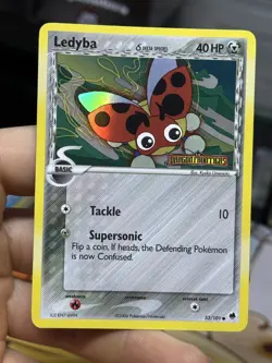 Ledyba 53/101 Delta Species EX Dragon Frontiers 2006 Reverse Holo Pokemon Card - Image 3