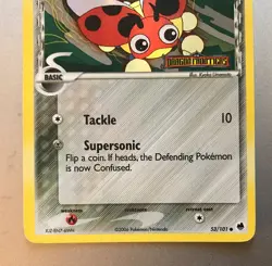 Pokemon TCG Ledyba 53/101 Reverse Holo EX Dragon Frontiers Set - Image 3