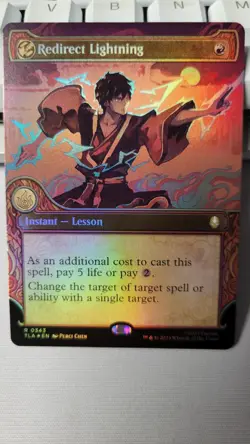 Redirect Lightning Showcase Foil MTG Magic The Gathering Avatar (343) - Image 1