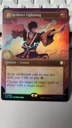 Redirect Lightning Showcase Foil MTG Magic The Gathering Avatar (343) - Image 2
