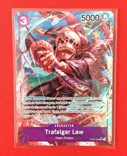 One Piece CCG Awakening Of The New Era Trafalgar Law ENG OP05-069 SR Alt Art - Image 1