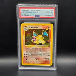 PSA 8 Pokemon 2000 Pokemon Game Base II Charizard Holo #4/130 Base Set 2 - Image 1