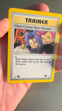 Here Comes Team Rocket! 1st Edition 15/82 Team Rocket Holo NM - Image 2